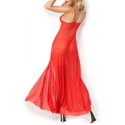 Chilirose Nuisette Longue Erica - Rouge 9 Chilirose Nuisette Longue Erica - Rouge -FÉMINITÉS boutique nuisette longue erica rouge 4