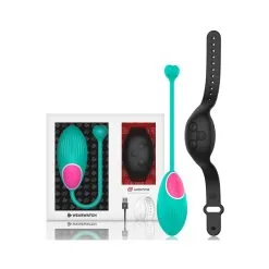 WEARWATCH Oeuf Vibrant Sans Fil EGG WATCH 7.5 X 3.5cm Turquoise -FÉMINITÉS boutique oeuf vibrant sans fil egg watch 75 x 35cm turquoise 2