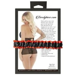 Barely Bare Nuisette Amalya - Noire 7 Barely Bare Nuisette Amalya - Noire -FÉMINITÉS boutique open front baby doll 3