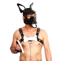 The Red Oreilles + Langue En Cuir PUPPY Blanc -FÉMINITÉS boutique oreilles langue en cuir puppy blanc 2