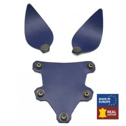 The Red Oreilles + Langue En Cuir PUPPY Bleu