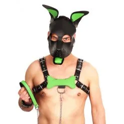 The Red Oreilles + Langue En Cuir PUPPY Vert 7 The Red Oreilles + Langue En Cuir PUPPY Vert -FÉMINITÉS boutique oreilles langue en cuir puppy vert 2