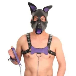 The Red Oreilles + Langue En Cuir PUPPY Violet -FÉMINITÉS boutique oreilles langue en cuir puppy violet 2