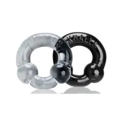 Pack Cockrings Ultraballs Oxballs Clear-Noir