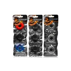 Pack De 3 Mini Cockrings Oxballs Gris -FÉMINITÉS boutique pack de 3 mini cockrings oxballs gris 2