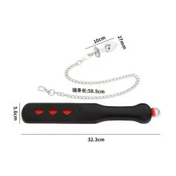 Correct Me Paddle Avec Chaîne Et Plug SPANK PLUG 30cm 12 Correct Me Paddle Avec Chaîne Et Plug SPANK PLUG 30cm -FÉMINITÉS boutique paddle avec chaine et plug spank plug 30cm 3