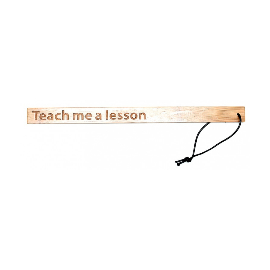 Generique Paddle En Bambou TEACH ME A LESSON 40cm 2 Generique Paddle En Bambou TEACH ME A LESSON 40cm – Image 2