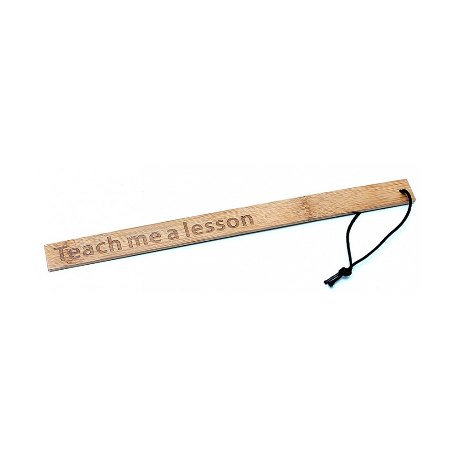 Generique Paddle En Bambou TEACH ME A LESSON 40cm 1 Generique Paddle En Bambou TEACH ME A LESSON 40cm