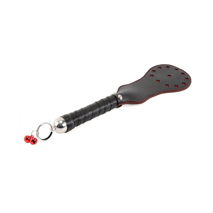 Generique Paddle En Simili STAR Noir-Rouge 35cm 3 Generique Paddle En Simili STAR Noir-Rouge 35cm – Image 3