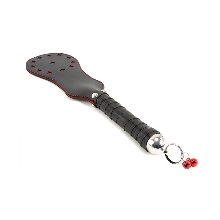 Generique Paddle En Simili STAR Noir-Rouge 35cm 5 Generique Paddle En Simili STAR Noir-Rouge 35cm – Image 5