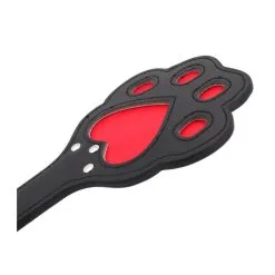 Kinky Puppy Paddle Patte 28 X 13cm Noir-Rouge -FÉMINITÉS boutique paddle patte 28 x 13cm noir rouge 6
