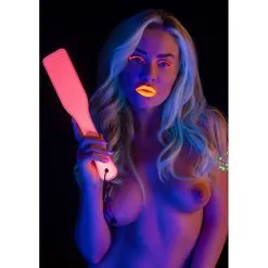 Paddle Phosphrescent GLOW PINK Taboom 32cm -FÉMINITÉS boutique paddle phosphrescent glow pink taboom 32cm 3