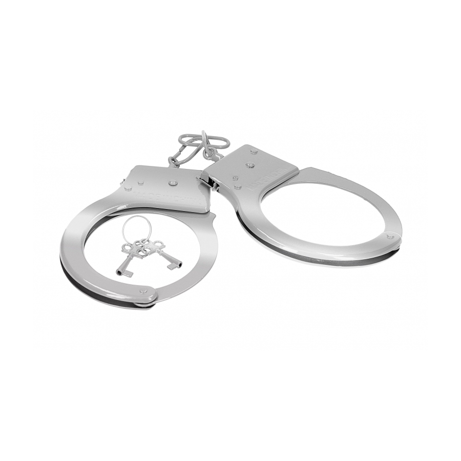 Paire De Menottes En Métal CUFFS ON Argentées 3 Paire De Menottes En Métal CUFFS ON Argentées – Image 3