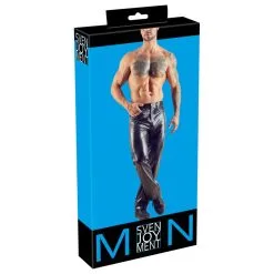 Svenjoyment Pantalon ZEPY Imitation Cuir Noir -FÉMINITÉS boutique pantalon zepy imitation cuir noir 2