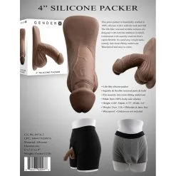 Pénis Flexible PACKER DARK Gender X -FÉMINITÉS boutique penis flexible packer dark gender x 3