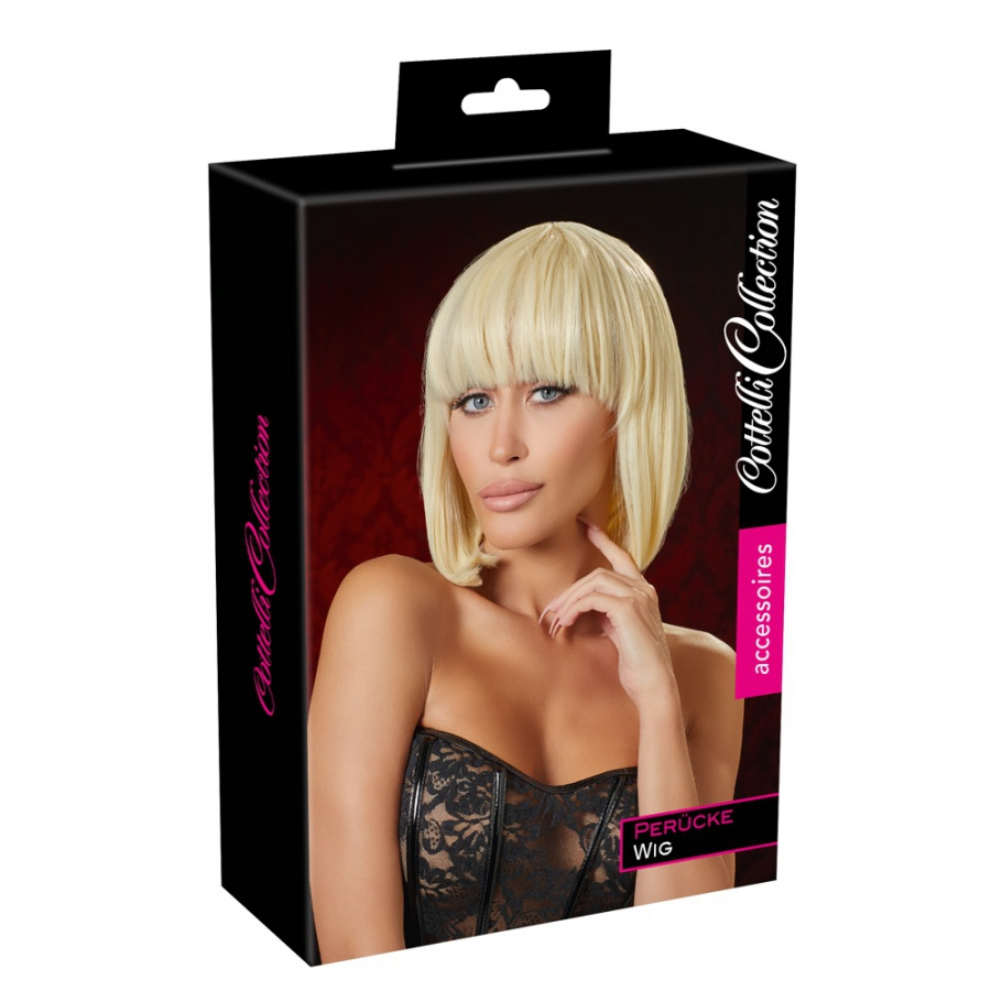 Cottelli Accessoires Perruque Cheveux Courts Bob Blonds 2 Cottelli Accessoires Perruque Cheveux Courts Bob Blonds – Image 2