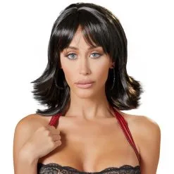 Cottelli Accessoires Perruque Cheveux Courts Noirs