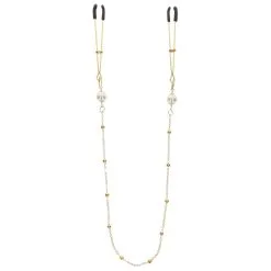 Pince-tétons Avec Chaîne TWEEZERS PEARLS Taboom Dorées