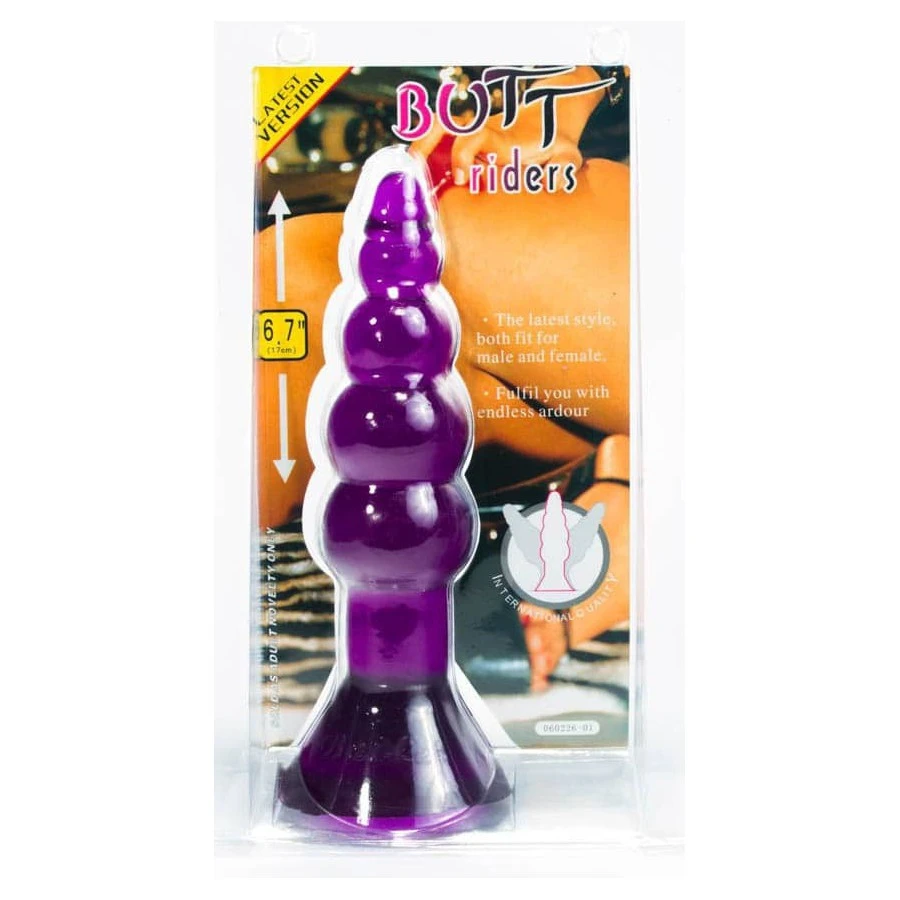 Baile Plug BUTT RIDERS 14 X 4 Cm Violet 2 Baile Plug BUTT RIDERS 14 X 4 Cm Violet – Image 2