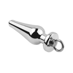 MenSteel Plug En Métal Avec Anneau HOLLOW SCREW 11.5 X 4.3cm -FÉMINITÉS boutique plug en metal avec anneau hollow screw 115 x 43cm 2