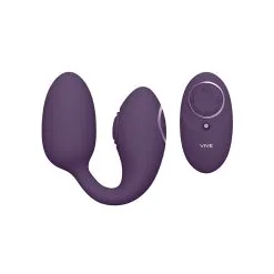 Vive Plug Point G Et Clito AIKA 7 X 3.7cm Violet
