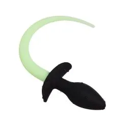 Kinky Puppy Plug Queue De Chien Phosphorescente LUMINOUS PUPPY 8 X 3.2cm Vert Fluo