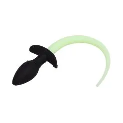 Kinky Puppy Plug Queue De Chien Phosphorescente LUMINOUS PUPPY 8 X 3.2cm Vert Fluo -FÉMINITÉS boutique plug queue de chien phosphorescente luminous puppy 8 x 32cm vert fluo 3