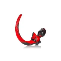Oxballs Plug Queue Puppy Tail SWIRL 8.5 X 4.4 Cm Rouge -FÉMINITÉS boutique plug queue puppy tail swirl 85 x 44 cm rouge 2