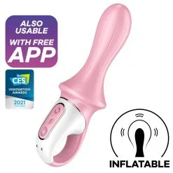 Plug Vibrant Gonflable AIR PUMP BOOTY 5+ Satisfyer 10 X 3cm -FÉMINITÉS boutique plug vibrant gonflable air pump booty 5 satisfyer 10 x 3cm 6