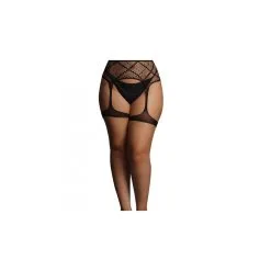 Le Desir Porte-jarretelles En Résille GARTERBELT Noir