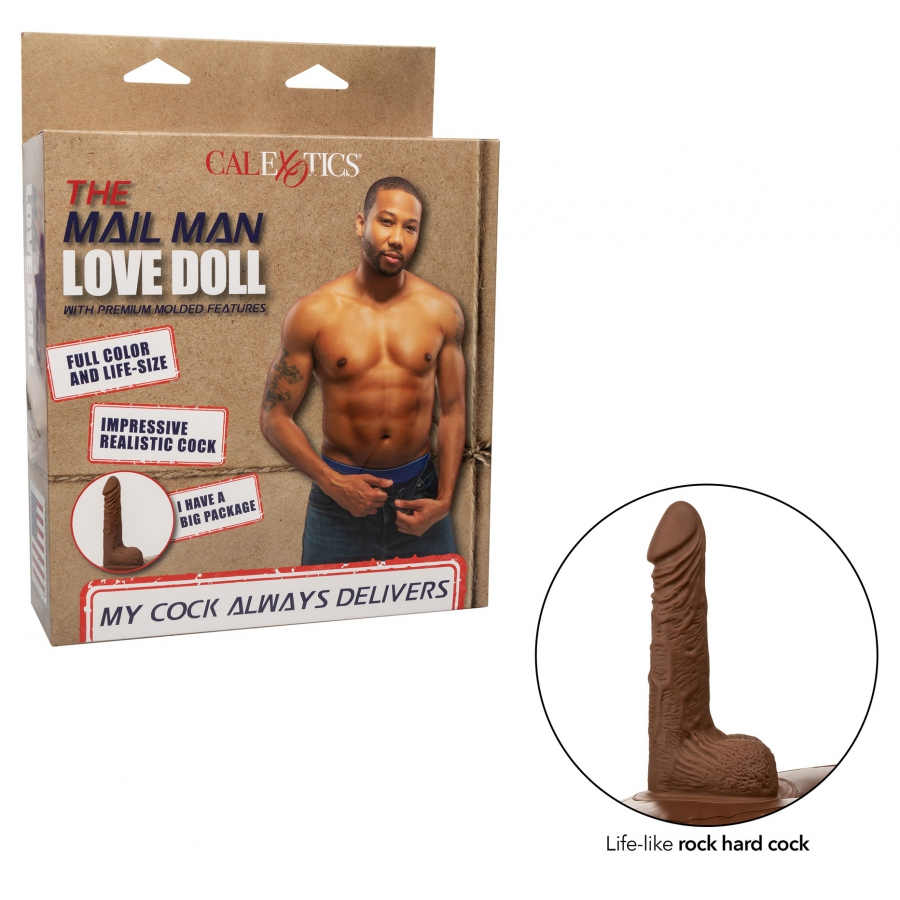 CalExotics Poupée Gonflable Homme THE MAIL MAN Pénis 14cm 2 CalExotics Poupée Gonflable Homme THE MAIL MAN Pénis 14cm – Image 2