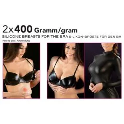 Cottelli Accessoires Prothèses Seins En Silicone 2 X 400g -FÉMINITÉS boutique protheses seins en silicone 2 x 400g 3