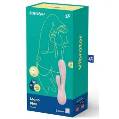 Rabbit Connecté MONO FLEX Satisfyer Mauve -FÉMINITÉS boutique rabbit connecte mono flex satisfyer mauve 2