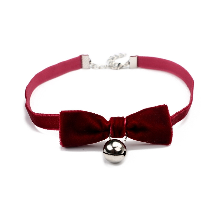 Joy Jewels Ras De Cou BOW GLING Rouge 1 Joy Jewels Ras De Cou BOW GLING Rouge