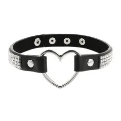 Ras De Cou Coquette Coeur Et Strass -FÉMINITÉS boutique ras de cou coquette coeur et strass 2