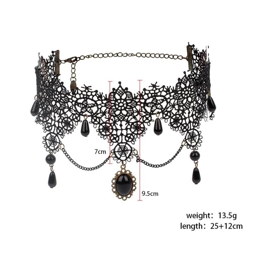 Joy Jewels Ras De Cou GOTHIC JEWER Noir 4 Joy Jewels Ras De Cou GOTHIC JEWER Noir – Image 4