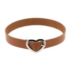 Joy Jewels Ras De Cou HEART ATTACH Marron