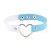 Generique Ras De Cou HEART DUO Blanc-Bleu