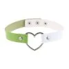 Generique Ras De Cou HEART DUO Blanc-Vert