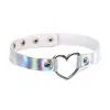 Joy Jewels Ras De Cou HEART LASER Blanc Argenté