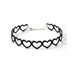 Joy Jewels Ras De Cou HEART LINE Noir