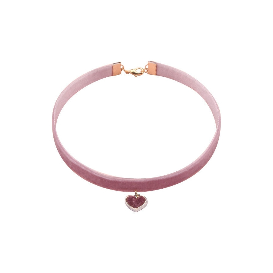 Joy Jewels Ras De Cou LOTUS HEART Rose 1 Joy Jewels Ras De Cou LOTUS HEART Rose