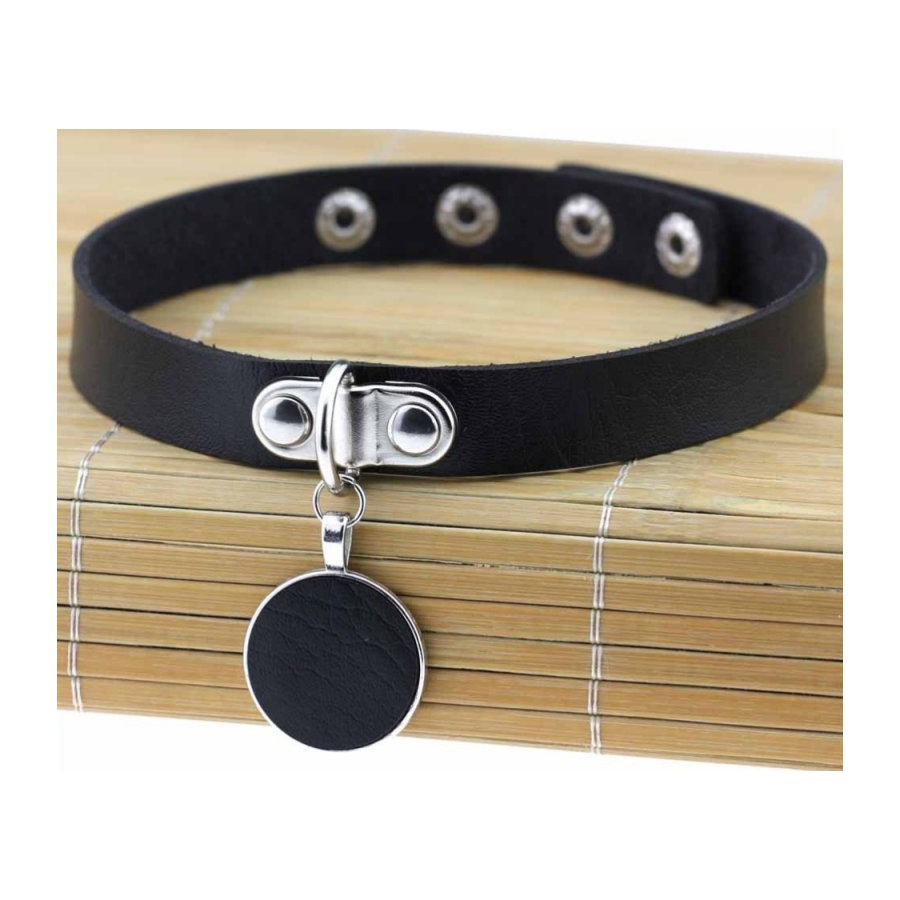 Joy Jewels Ras De Cou ROUND MOON Noir 2 Joy Jewels Ras De Cou ROUND MOON Noir – Image 2