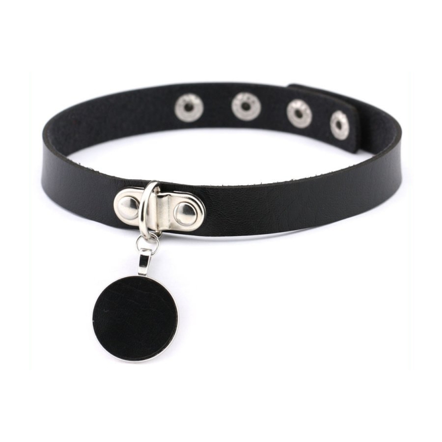 Joy Jewels Ras De Cou ROUND MOON Noir 1 Joy Jewels Ras De Cou ROUND MOON Noir