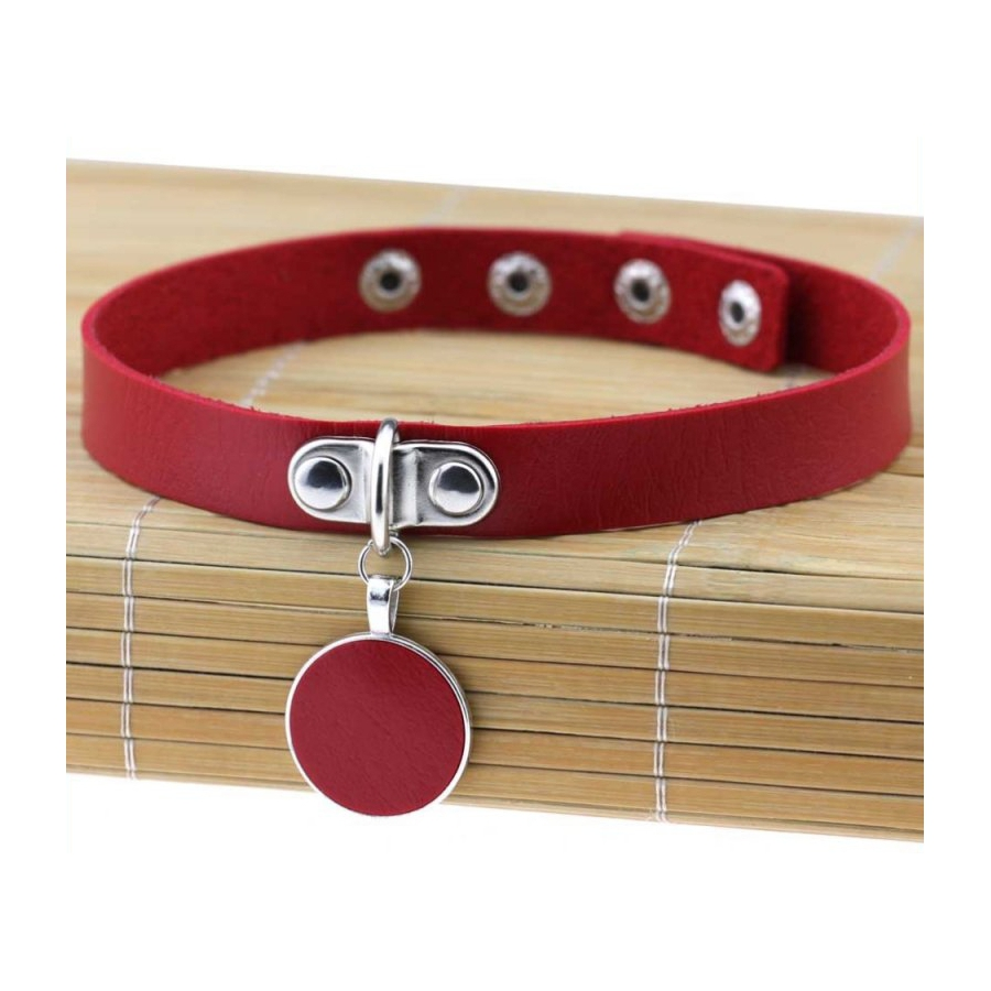 Joy Jewels Ras De Cou ROUND MOON Rouge 2 Joy Jewels Ras De Cou ROUND MOON Rouge – Image 2