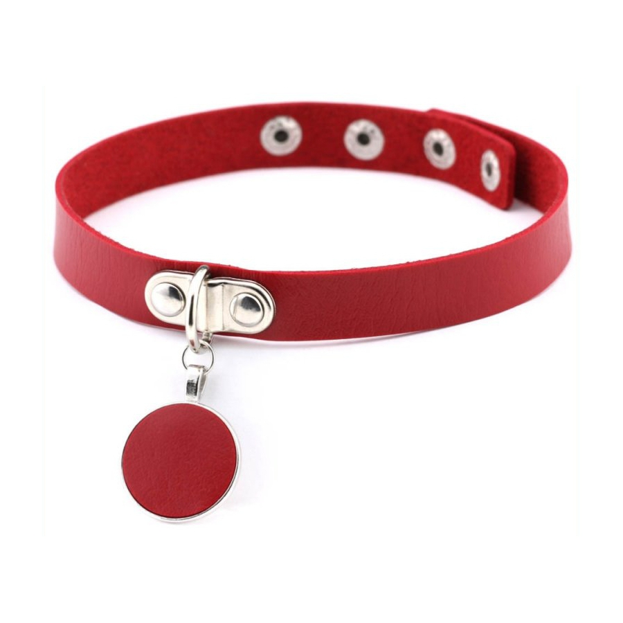 Joy Jewels Ras De Cou ROUND MOON Rouge 1 Joy Jewels Ras De Cou ROUND MOON Rouge