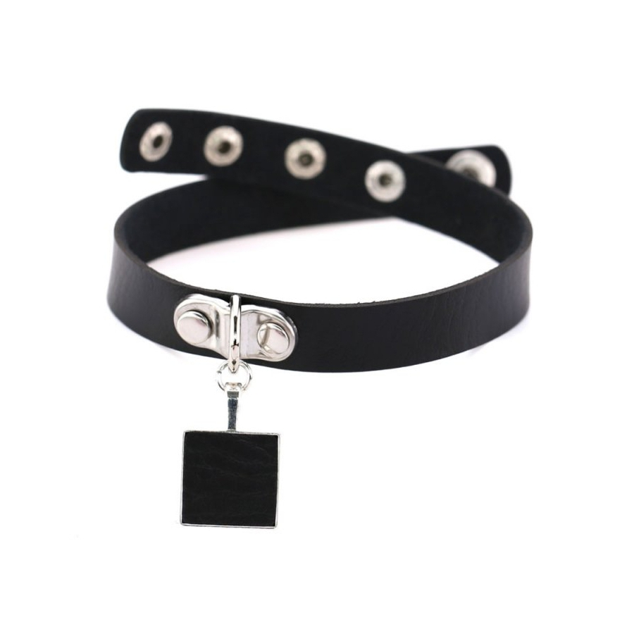 Joy Jewels Ras De Cou SQUARE NECK Noir 2 Joy Jewels Ras De Cou SQUARE NECK Noir – Image 2