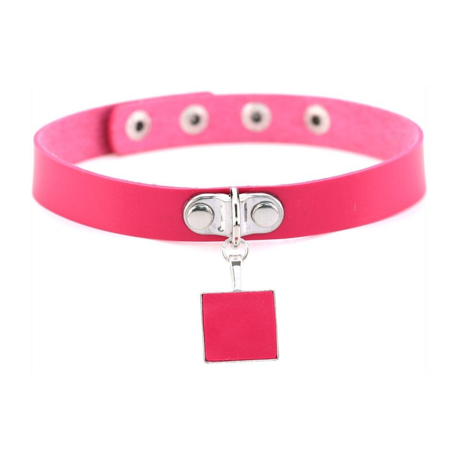 Joy Jewels Ras De Cou SQUARE NECK Rose 1 Joy Jewels Ras De Cou SQUARE NECK Rose