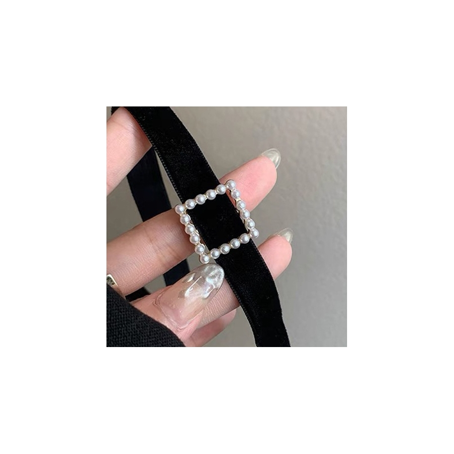 Joy Jewels Ras De Cou SQUARE Noir 2 Joy Jewels Ras De Cou SQUARE Noir – Image 2