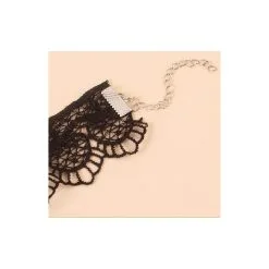 Joy Jewels Ras De Cou TRIPLE LACE Noir -FÉMINITÉS boutique ras de cou triple lace noir 3